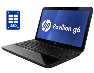 БУ Ноутбук HP Pavilion G6 / 15.6&quot; (1366x768) TN / Intel Core i3-2330M (2 (4) ядра по 2.2 GHz) / 8 GB DDR3 / 240 GB SSD / Intel HD Graphics 3000 / WebCam / DVD-ROM / Win 10 Pro из Европы в Днепре