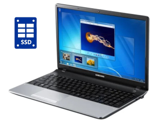 БУ Ноутбук Samsung 300E / 15.6&quot; (1366x768) TN / Intel Core i3-2350M (2 (4) ядра по 2.3 GHz) / 8 GB DDR3 / 240 GB SSD / Intel HD Graphics 3000 / WebCam / DVD-ROM / Win 10 Pro из Европы в Днепре