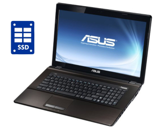 БУ Ноутбук Asus K73E / 17.3&quot; (1600x900) TN / Intel Core i3-2310M (2 (4) ядра по 2.1 GHz) / 8 GB DDR3 / 240 GB SSD / Intel HD Graphics 3000 / WebCam / DVD-ROM / Win 10 Pro из Европы в Дніпрі