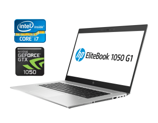 БУ Игровой ноутбук HP EliteBook 1050 G1 / 15.6&quot; (1920x1080) IPS / Intel Core i7-8850H (6 (12) ядер по 2.6 - 4.3 GHz) / 16 GB DDR4 / 512 GB SSD / nVidia GeForce GTX 1050, 4 GB GDDR5, 128-bit / WebCam / Fingerprint / Windows 10 из Европы в Дніпрі