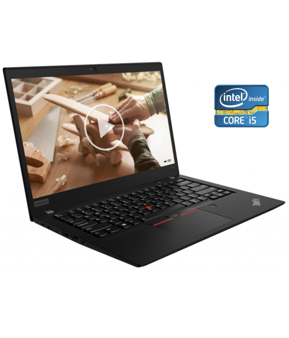 Ультрабук Lenovo ThinkPad T490s / 14&quot; (1920x1080) IPS Touch / Intel Core i5-8365U (4 (8) ядра по 1.6 - 4.1 GHz) / 16 GB DDR4 / 256 GB SSD / Intel UHD Graphics / WebCam / Win 10 Pro - 1