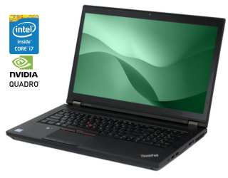 БУ Мобильная рабочая станция Lenovo ThinkPad P70 / 17.3&quot; (1920x1080) IPS / Intel Core i7-6820HQ (4 (8) ядра по 2.7 - 3.6 GHz) / 16 GB DDR4 / 256 GB SSD + 500 GB HDD / nVidia Quadro M3000M, 4 GB GDDR5, 256-bit / WebCam / Win 10 Pro из Европы в Днепре