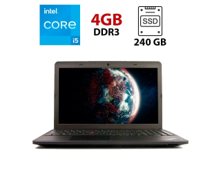 БУ Ноутбук Б класс Lenovo ThinkPad Edge E531 / 15.6&quot; (1366x768) TN / Intel Core i5-3230M (2 (4) ядра по 2.6 - 3.2 GHz) / 4 GB DDR3 / 240 GB SSD / Intel HD Graphics 4000 / WebCam / USB 3.0 / HDMI из Европы в Днепре