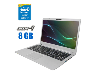 БУ Ультрабук Clevo N141ZU / 14&quot; (1920x1080) IPS / Intel Core i7-8565U (4 (8) ядра по 1.8 - 4.6 GHz) / 8 GB DDR4 / 240 GB SSD / Intel UHD Graphics / WebCam  из Европы в Дніпрі