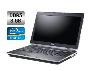 БУ Ноутбук Dell Latitude E6520 / 15.6&quot; (1600x900) TN / Intel Core i7-2760QM (4 (8) ядра по 2.4 - 3.5 GHz) / 8 GB DDR3 / 256 GB SSD /  Intel HD Graphics 3000 / WebCam / DVD-RW из Европы в Днепре