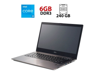 БУ Ультрабук Б-класс Fujitsu LifeBook U904 / 14&quot; (3200x1800) IPS / Intel Core i5-4300U (2 (4) ядра по 1.9 - 2.9 GHz) / 6 GB DDR3 / 240 GB SSD / Intel HD Graphics 4400 / WebCam из Европы в Днепре