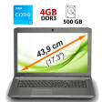 Ноутбук Medion Akoya E7227 / 17.3" (1600x900) TN / Intel Core i3-4100M (2 (4) ядра по 2.5 GHz) / 4 GB DDR3 / 500 GB HDD / Intel HD Graphics 4600 / WebCam / HDMI - 1