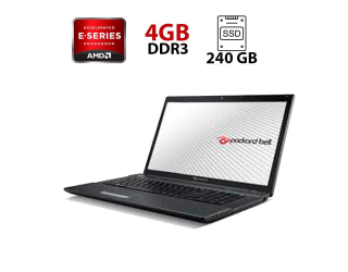 БУ Ноутбук Б-класс Packard Bell LK11BZ / 17.3&quot; (1600x900) TN / AMD E-300 (2 ядра по 1.3 GHz) / 4 GB DDR3 / 240 GB SSD / AMD Radeon HD 6310 Graphics / WebCam из Европы в Днепре