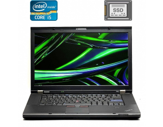 БУ Ноутбук Б-класс Lenovo ThinkPad T520 / 15.6&quot; (1366x768) TN / Intel Core i5-2410M (2 (4) ядра по 2.3 - 2.9 GHz) / 8 GB DDR3 / 120 GB SSD / Intel HD Graphics 3000 / WebCam / DisplayPort из Европы в Днепре