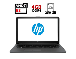 БУ Ноутбук Б-класс HP 255 G6 / 15.6&quot; (1366x768) TN / AMD E2-9000e (2 ядра по 1.5 - 2.0 GHz) / 4 GB DDR4 / 250 GB SSD / AMD Radeon R2 Graphics / WebCam из Европы в Дніпрі