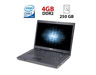 БУ Ноутбук Dell Vostro 1510 / 15.6&quot; (1920x1080) TN / Intel Core 2 Duo T5870 (2 (2) ядра по 2.0) / 4 GB DDR2 / 250 GB HDD / nVidia GeForce 8400 GS, 256 MB GDDR2, 64-bit / WebCam из Европы в Дніпрі