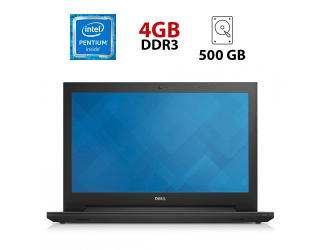 БУ Ноутбук Dell Inspiron 15-3542 / 15.6&quot; (1366x768) TN / Intel Pentium 3558U (2 ядра по 1.7 GHz) / 4 GB DDR3 / 500 GB HDD / Intel HD Graphics / WebCam / Батарея не держит из Европы в Днепре