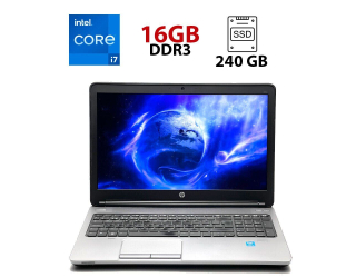 БУ Ноутбук HP ProBook 650 G1 / 15.6&quot; (1920x1080) TN / Intel Core i7-4800MQ (4 (8) ядра по 2.7 - 3.7 GHz) / 16 GB DDR3 / 240 GB SSD / Intel HD Graphics 4600 / WebCam / HDMI из Европы в Днепре