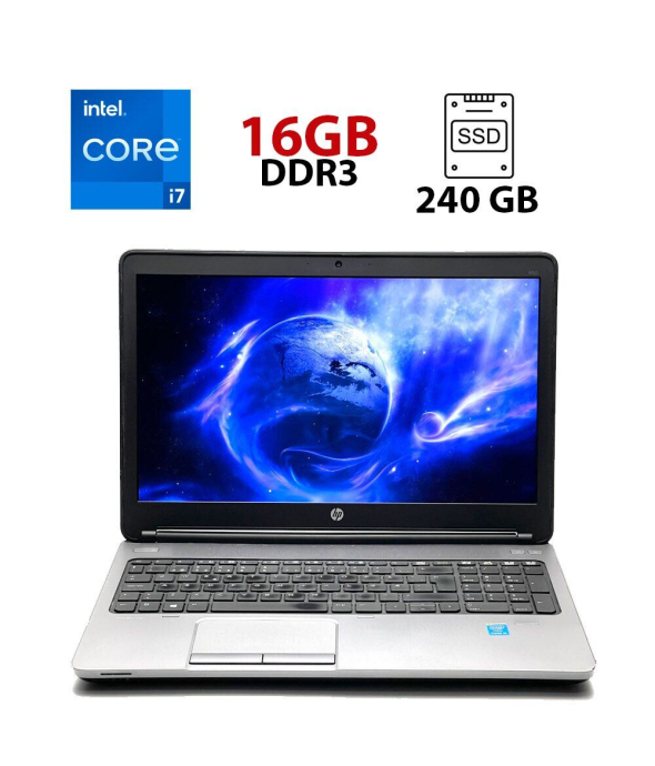 Ноутбук HP ProBook 650 G1 / 15.6&quot; (1920x1080) TN / Intel Core i7-4800MQ (4 (8) ядра по 2.7 - 3.7 GHz) / 16 GB DDR3 / 240 GB SSD / Intel HD Graphics 4600 / WebCam / HDMI - 1
