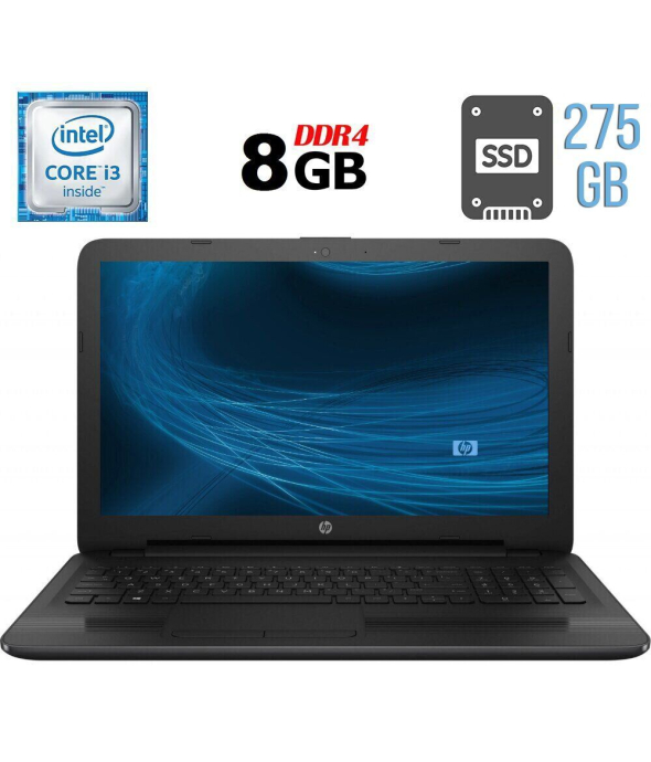 Ноутбук Б-класс HP 250 G5 / 15.6&quot; (1366x768) TN / Intel Core i3-6006U (2 (4) ядра по 2.0 GHz) / 8 GB DDR4 / 275 GB SSD / Intel HD Graphics 520 / WebCam / DVD-RW / HDMI - 1