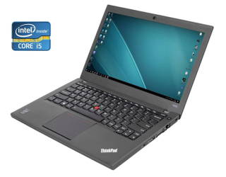 БУ Нетбук Lenovo ThinkPad X240 / 12.5&quot; (1366x768) TN / Intel Core i5-4300U (2 (4) ядра по 1.9 - 2.9 GHz) / 8 GB DDR3 / 240 GB SSD / Intel HD Graphics 4400 / WebCam / Win 10 Pro из Европы в Дніпрі