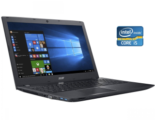 БУ Ноутбук Acer Aspire E5-574-58JM / 15.6&quot; (1366x768) TN / Intel Core i5-6200U (2 (4) ядра по 2.3 - 2.8 GHz) / 8 GB DDR3 / 240 GB SSD / Intel HD Graphics 520 / WebCam / DVD-RW / Win 10 Home из Европы в Днепре