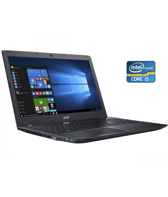 Ноутбук Acer Aspire E5-574-58JM / 15.6&quot; (1366x768) TN / Intel Core i5-6200U (2 (4) ядра по 2.3 - 2.8 GHz) / 8 GB DDR3 / 240 GB SSD / Intel HD Graphics 520 / WebCam / DVD-RW / Win 10 Home - 1