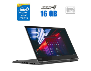 БУ Ноутбук-трансформер Lenovo ThinkPad X1 Yoga (4th gen) / 14&quot; (1920x1080) IPS Touch / Intel Core i5-8250U (4 (8) ядра по 1.6 - 3.4 GHz) / 16 GB DDR4 / 480 GB SSD / Intel UHD Graphics 620 / WebCam из Европы в Днепре