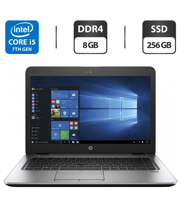 Ноутбук HP EliteBook 840 G4 / 14&quot; (1920x1080) TN / Intel Core i5-7200U (2 (4) ядра по 2.5 - 3.1 GHz) / 8 GB DDR4 / 512 GB SSD / Intel HD Graphics 620 / WebCam - 1