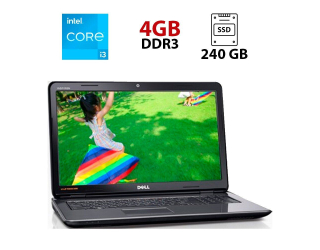 БУ Ноутбук Б-класс Dell Inspiron N7110 / 17.3&quot; (1366x768) TN / Intel Core i3-2310M (2 (4) ядра по 2.1 GHz) / 4 GB DDR3 / 240 GB SSD / Intel HD Graphics 3000 / WebCam из Европы в Днепре
