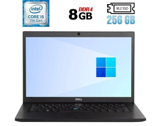 БУ Ноутбук Б-класс Dell Latitude 7480 / 14&quot; (1920x1080) IPS / Intel Core i5-7300U (2 (4) ядра по 2.6 - 3.5 GHz) / 8 GB DDR4 / 256 GB SSD M.2 / Intel HD Graphics 620 / WebCam / HDMI из Европы в Дніпрі