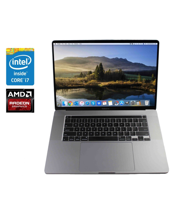 Ультрабук Apple MacBook Pro 16 A2141 Touch Bar / 16&quot; (3072x1920) IPS / Intel Core i7-9750H (6 (12) ядер по 2.6 - 4.5 GHz) / 16 GB DDR4 / 512 GB SSD / AMD Radeon Pro 5300M, 4 GB GDDR6, 128-bit / WebCam / MacOS - 1