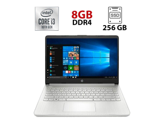 БУ Ультрабук HP 14-dq1043cl / 14&quot; (1366x768) TN / Intel Core i3-1005G1 (2 (4) ядра по 1.2 - 3.4 GHz) / 8 GB DDR4 / 256 GB SSD / Intel UHD Graphics / WebCam / HDMI / USB 3.0 из Европы в Дніпрі