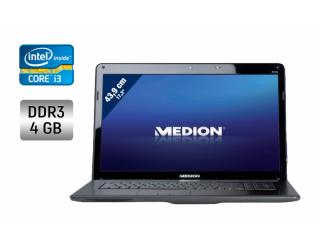 БУ Ноутбук Medion Akoya E7216 / 17.3&quot; (1600x900) TN / Intel Core i3-380M (2 (4) ядра по 2.53 GHz) / 4 GB DDR3 / 128 GB SSD / Intel HD Graphics / WebCam из Европы в Дніпрі