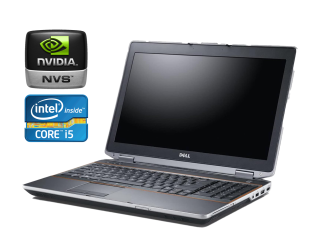 БУ Ноутбук Dell Latitude E6520 / 15.6&quot; (1600x900) TN / Intel Core i5-2520M (2 (4) ядра по 2.5 - 3.2 GHz) / 8 GB DDR3 / 128 GB SSD / nVidia NVS 4200M, 1 GB DDR3, 64-bit / WebCam / DVD-RW из Европы в Днепре