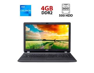 БУ Ноутбук Б-класс Acer Aspire ES1-512 / 15.6&quot; (1366x768) TN / Intel Celeron N2840 (2 ядра по 2.16 - 2.58 GHz) / 4 GB DDR2 / 500 GB HDD / Intel HD Graphics / WebCam из Европы в Дніпрі