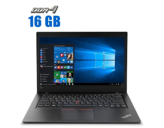 БУ Ультрабук Lenovo ThinkPad L480 / 14&quot; (1920x1080) IPS / Intel Core i3-8130U (2 (4) ядра по 2.2 - 3.4 GHz) / 16 GB DDR4 / 480 GB SSD / Intel UHD Graphics 620 / WebCam  из Европы