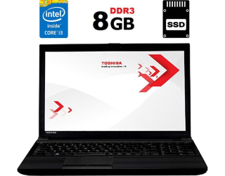 БУ Ноутбук Toshiba Tecra A50-A / 15.6&quot; (1366x768) TN / Intel Core i3-4000M (2 (4) ядра по 2.4 GHz) / 8 GB DDR3 / 120 GB SSD / Intel HD Graphics 4600 / WebCam / HDMI из Европы