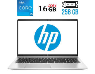 БУ Ультрабук HP ProBook 650 G8 / 15.6&quot; (1920x1080) IPS / Intel Core i5-1135G7 (4 (8) ядра по 2.4 - 4.2 GHz) / 16 GB DDR4 / 256 GB SSD M.2 / Intel Iris Xe Graphics / WebCam / HDMI из Европы в Дніпрі