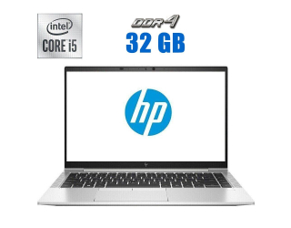 БУ Ультрабук HP EliteBook 840 G7 / 14&quot; (1920x1080) IPS / Intel Core i5-10210U (4 (8) ядра по 1.6 - 4.2 GHz) / 32 GB DDR4 / 480 GB SSD / Intel UHD Graphics / WebCam из Европы в Днепре