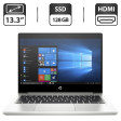Ультрабук Б-класс HP ProBook 430 G6 / 13.3" (1366x768) TN / Intel Core i3-8145U (2 (4) ядра по 2.1 - 3.9 GHz) / 4 GB DDR3 / 128 GB SSD / Intel UHD Graphics / WebCam / HDMI - 1