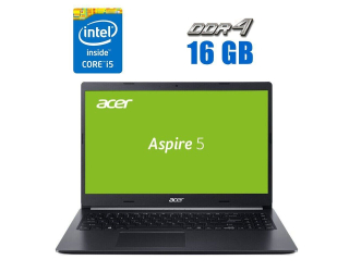 БУ Ноутбук Acer Aspire A515-54 / 15.6&quot; (1920x1080) TN / Intel Core i5-10210U (4 (8) ядра по 1.6 - 4.2 GHz) / 16 GB DDR4 / 240 GB SSD / Intel UHD Graphics / WebCam из Европы в Днепре