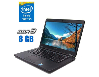 БУ Ноутбук Dell Latitude E5450 / 14&quot; (1366x768) TN / Intel Core i5-5200U (2 (4) ядра по 2.2 - 2.7 GHz) / 8 GB DDR3 / 256 GB SSD / Intel HD Graphics 5500 / WebCam / Windows 10 из Европы в Днепре