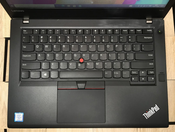 Ультрабук Б-класс Lenovo ThinkPad T470 / 14&quot; (1366x768) TN / Intel Core i5-7300U (2 (4) ядра по 2.6 - 3.5 GHz) / 8 GB DDR4 / 480 GB SSD / Intel HD Graphics 520 / WebCam / Fingerprint / USB 3.1 / HDMI - 4