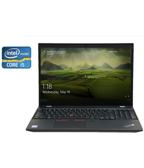 Ноутбук Lenovo ThinkPad T570 / 15.6&quot; (1920x1080) TN / Intel Core i5-6300U (2 (4) ядра по 2.4 - 3.0 GHz) / 8 GB DDR4 / 256 GB SSD / Intel HD Graphics 520 / WebCam - 1