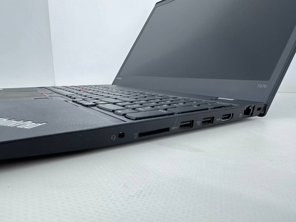 Ноутбук Lenovo ThinkPad T570 / 15.6&quot; (1920x1080) TN / Intel Core i5-6300U (2 (4) ядра по 2.4 - 3.0 GHz) / 8 GB DDR4 / 256 GB SSD / Intel HD Graphics 520 / WebCam - 5