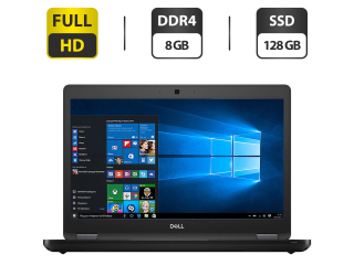 БУ Ультрабук Dell Latitude 5490 / 14&quot; (1920x1080) IPS / Intel Core i3-8130U (2 (4) ядра по 2.2 - 3.4 GHz) / 8 GB DDR4 / 128 GB SSD M.2 / Intel HD Graphics 620 / WebCam / HDMI / Windows 10 Pro из Европы в Дніпрі