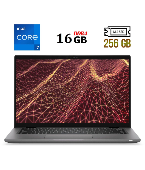 Ноутбук Б-класс Dell Latitude 7430 / 14&quot; (1920x1080) IPS / Intel Core i7-1255U (10 (12) ядер по 1.7 - 4.7 GHz) / 16 GB DDR4 / 256 GB SSD M.2 / Intel Iris Xe Graphics / USB 3.2 / HDMI / Windows 10 лицензия - 1