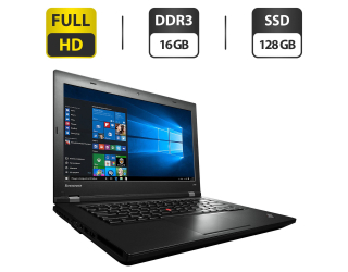 БУ Ноутбук Б-класс Lenovo ThinkPad L440 / 14&quot; (1920x1080) TN / Intel Core i5-4200M (2 (4) ядра по 2.5 - 3.1 GHz) / 16 GB DDR3 / 128 GB SSD / Intel HD Graphics 4600 / WebCam / Windows 10 Pro из Европы в Днепре