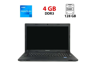 БУ Ноутбук Lenovo B590 / 15.6&quot; (1366x768) TN / Intel Pentium 2020M (2 ядра по 2.4 GHz) / 4 GB DDR3 / 128 GB SSD / Intel HD Graphics / WebCam из Европы в Дніпрі