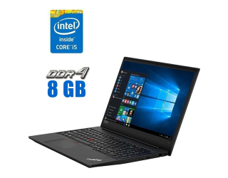 БУ Ноутбук Lenovo ThinkPad E590 / 15.6&quot; (1920x1080) IPS / Intel Core i5-8250U (4 (8) ядра по 1.6 - 3.4 GHz) / 8 GB DDR4 / 480 GB SSD / Intel UHD Graphics 620 / WebCam из Европы в Дніпрі