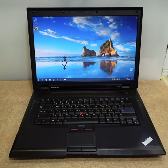 Ноутбук Lenovo ThinkPad SL500 / 15.4&quot; (1280x800) TN / Intel Celeron T3100 (2 ядра по 1.9 GHz) / 4 GB DDR2 / 120 GB SSD / Intel GMA Graphics X4500 / DVD-ROM - 2