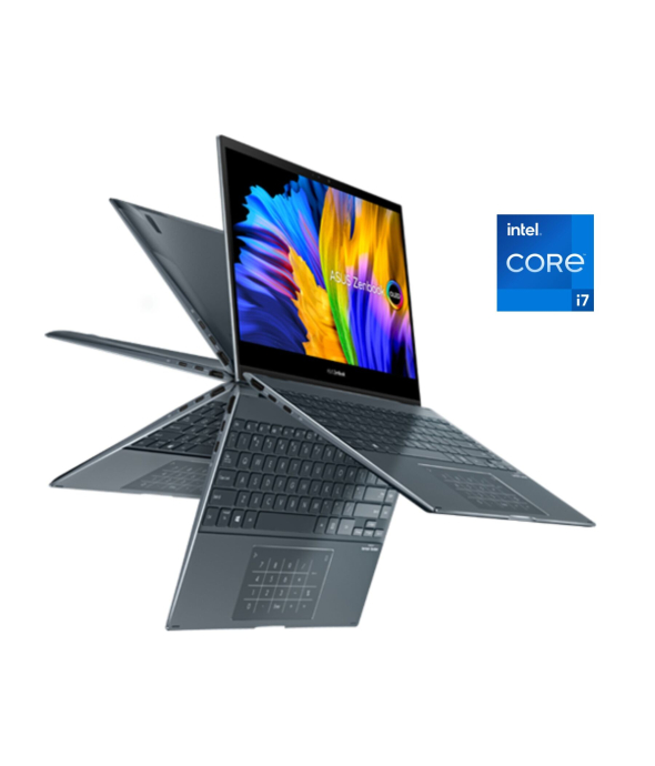 Ультрабук-трансформер Asus ZenBook Flip UX363EA / 13.3&quot; (1920x1080) IPS Touch / Intel Core i7-1165G7 (4 (8) ядра по 2.8 - 4.7 GHz) / 16 GB DDR4 / 1000 GB SSD / Intel Iris Xe Graphics / WebCam / Win 11 Home - 1