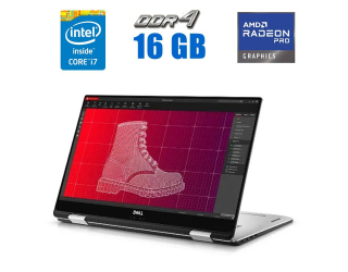 БУ Ноутбук-трансформер Dell Precision 5530 2-in-1 / 15.6&quot; (3840x2160) IGZO Touch / Intel Core i7-8706G (4 (8) ядра по 3.1 - 4.1 GHz) / 16 GB DDR4 / 480 GB SSD / AMD Radeon Pro WX Vega M GL, 4 GB HBM2, 1024-bit / WebCam из Европы
