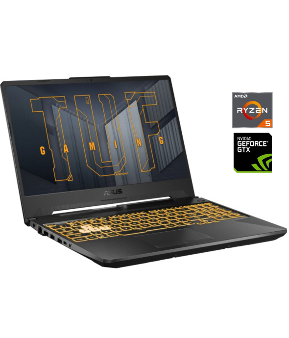 Игровой ноутбук Asus TUF Gaming A15 FA506IH / 15.6&quot; (1920x1080) IPS / AMD Ryzen 5 4600H (6 (12) ядер по 3.0 - 4.0 GHz) / 8 GB DDR4 / 512 GB SSD / nVidia GeForce GTX 1650, 4 GB GDDR5, 128-bit / WebCam - 1